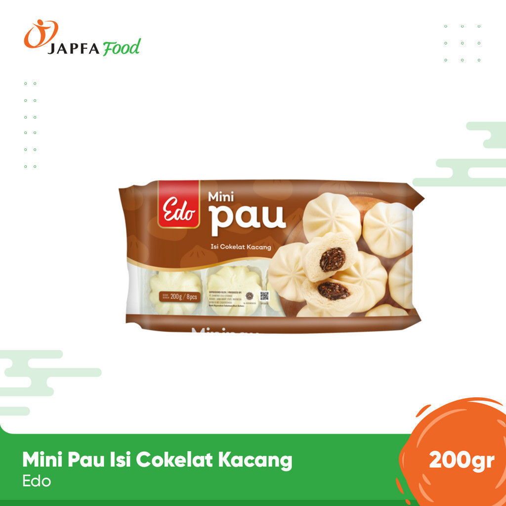 

Edo Mini Pau Coklat Kacang 200gr - Isi 8 pcs