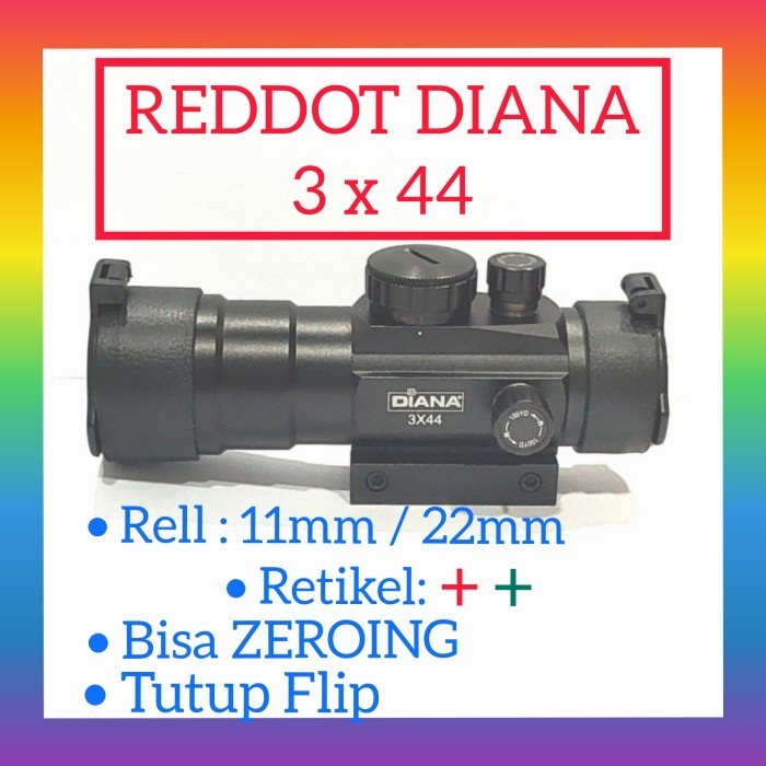 Reddot Diana 3x44 ( bkn Reddot Bushnell, reddot BSA , Red dot Hakko )