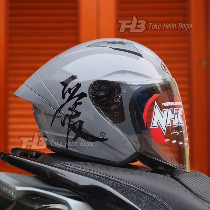 NHK N1 DIM GREY stiker Kanji BLACK