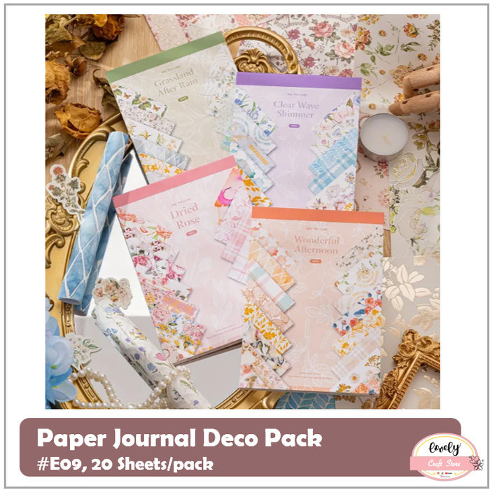 

Kusus Hari Ini Paper Pack Deco Pack Journalling Kit Diy Bujo Art Deco Pack Sticker#09 Promo