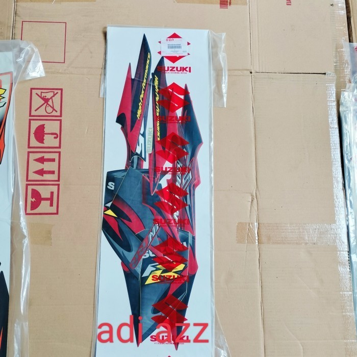 striping stiker lish ful body hitam shogun 125 rr fl original NXSN