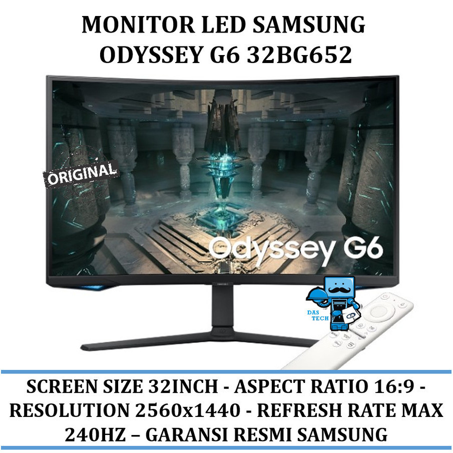 Monitor Led Samsung Odyssey G6 32bg652 Curved - Original Samsung