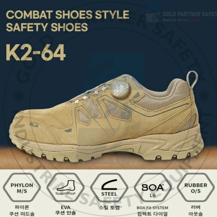 Sepatu safety Shoes k2 64 original Safety Boa Sistem Standard Eksport