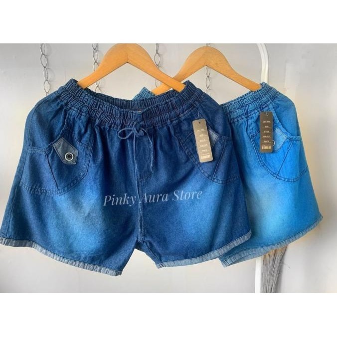 Celana Pendek Cewek Jeans Jumbo XXXL Hotpants Sexy Stik Balik Wanita