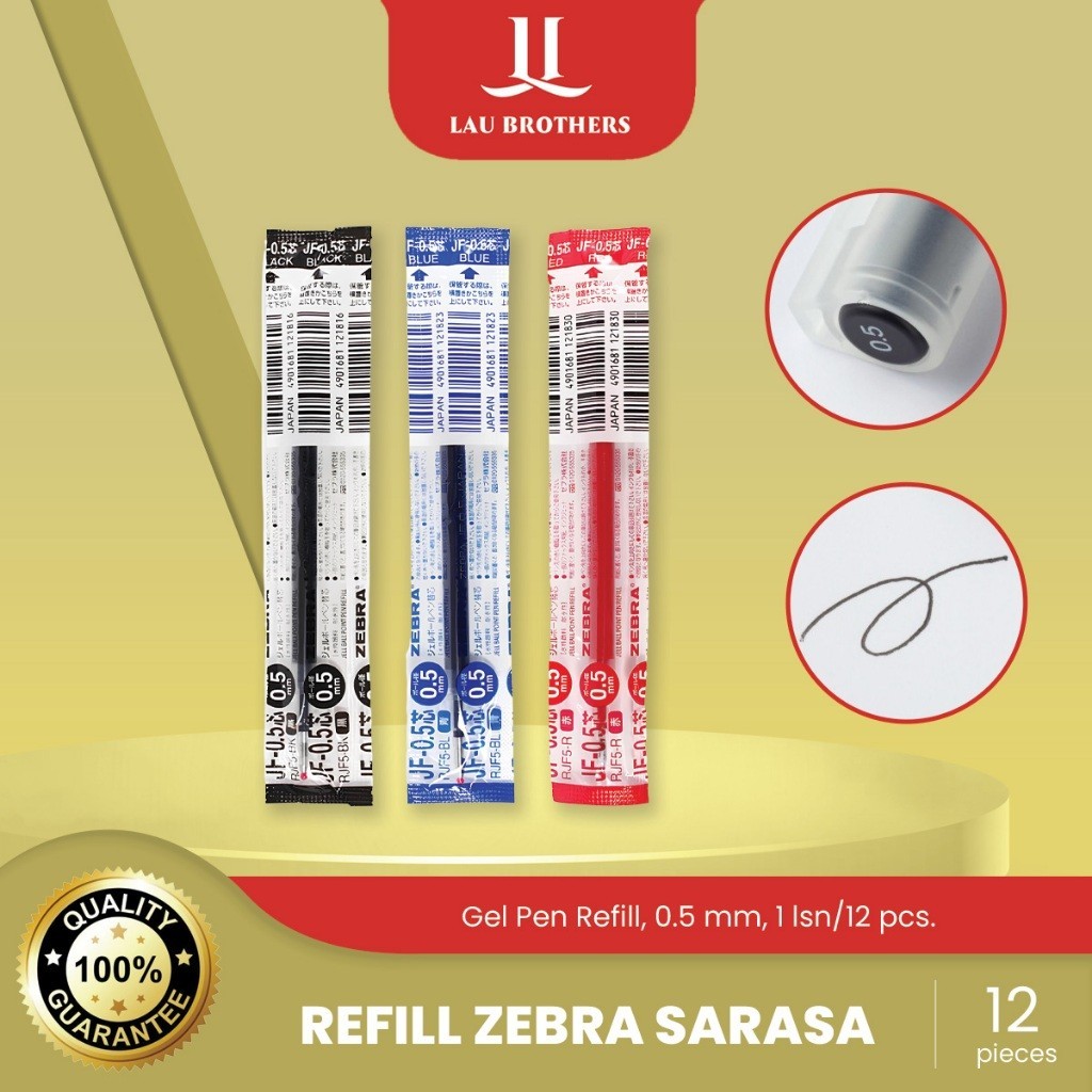 

Refill Zebra Sarasa 0.5Mm (1Lsn/12Pcs)