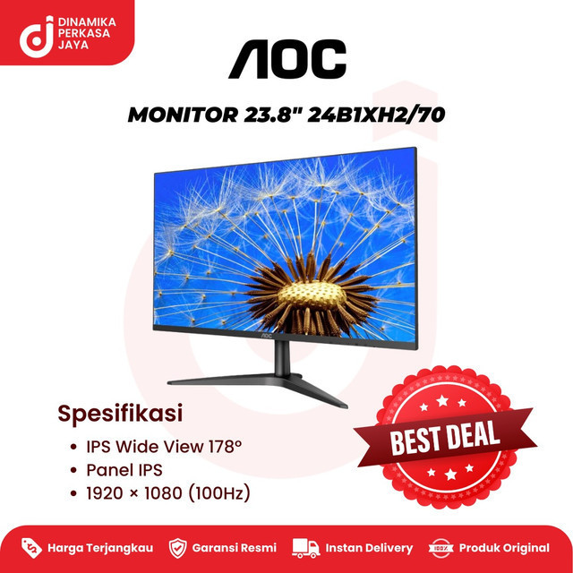 AOC Monitor 23.8" 24B1XH2/70