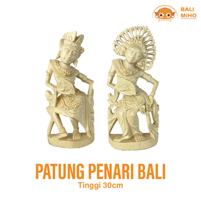 ~~~~~] Patung Janger Duduk Bali 30 Cm/Patung Penari Bali/Patung Janger/Bali