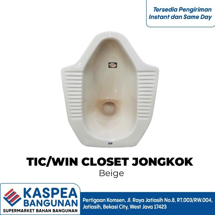 TCI/WIN KLOSET JONGKOK TOILET SQUAT BEIGE