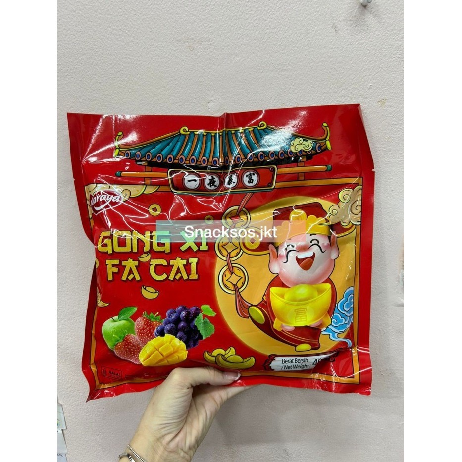 

[400Gr] Naraya Soft Candy Assorted Yuan Bao- Gong Xi Fa Cai Permen