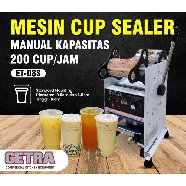 GETRA ET-D8S MANUAL CUP SEALER WITH COUNTER ET-D8SM