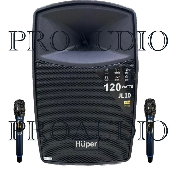 Speaker Portable Huper JL10 JL-10 JL 10 120 Watts Original