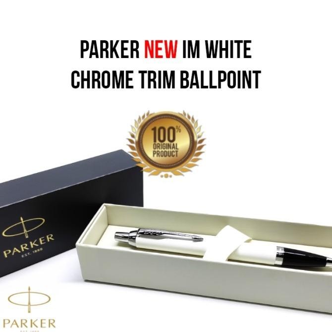 

Parker Im New White Chrome Trim Ballpoint Original Sku 729