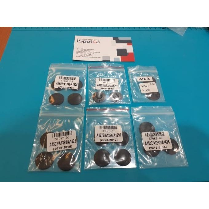 RUBBER FEET KAKI KARET MACBOOK A1278 A1502 A1465 - A1465 A1466..