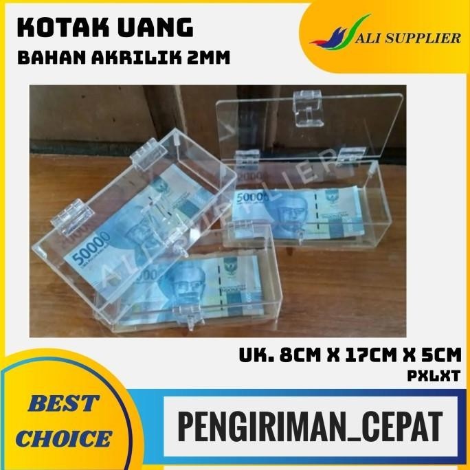 

New Acrylic / Akrilik Box penyimpan uang / kertas / Surat dll !!