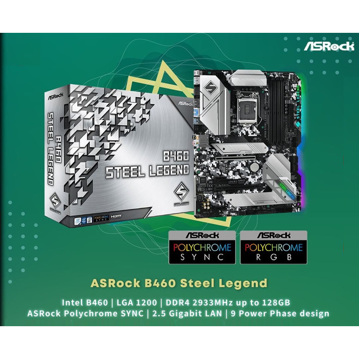 Best Motherboard - Asrock B460 Steel Legend - Lga1200 B460 Ddr4