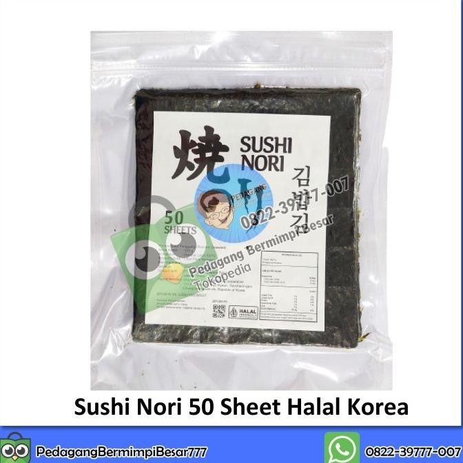 

:=:=:=:=] Sushi Nori Halal 50 Sheet | Sushi Nori Halal Halal