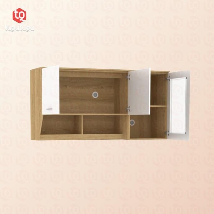 DERYL Lemari / Rak / Bufet Gantung Dapur Kitchen Wall Cabinet 3 Pintu