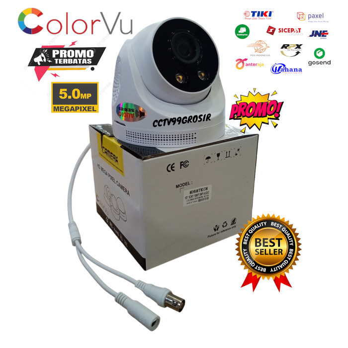 Promo KAMERA CCTV OUTDOOR OUTDOOR COLORVU LENS 5MP IR SONY TURBO HD (AUDIO)
