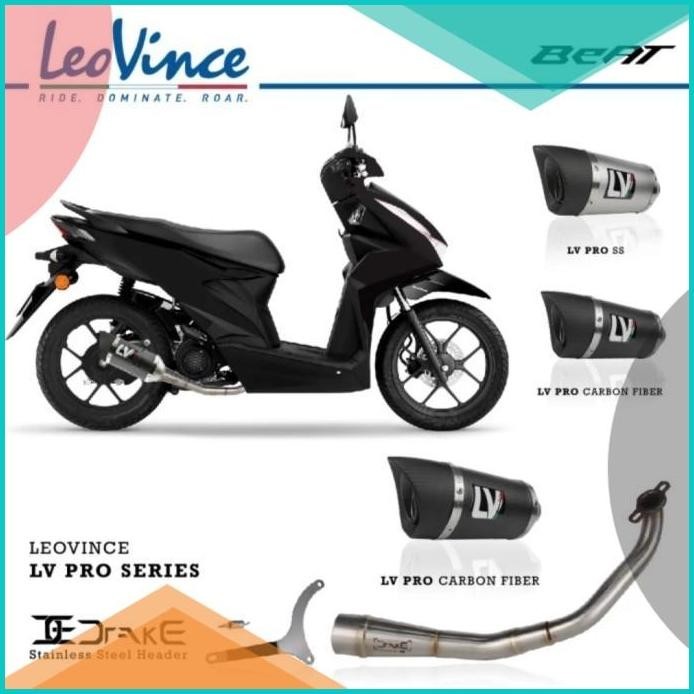 Knalpot Leovince LV Pro Carbon Fullsystem Honda New Beat Fi 2020 16nov