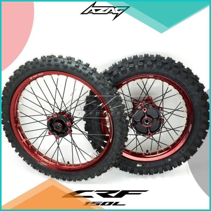 ban set motor honda crf ring 16 19 trail cross scarlet dunlop dgx 16no