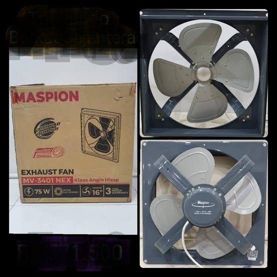 Terbaru Hexos Dinding 16 Inch Maspion Mv3401Nex / Exhaust Fan Industrial Promo Terlaris