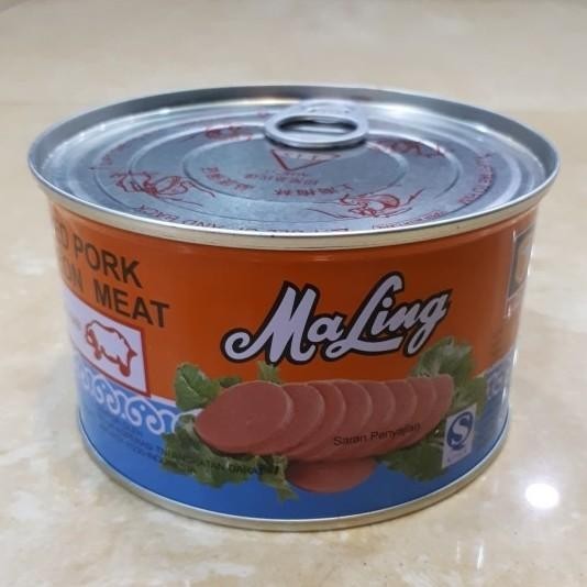 

MALING KALENG SILVER TTS PORK LUNCHEON MEAT DAGING BABI KALENG BESAR Best Seller
