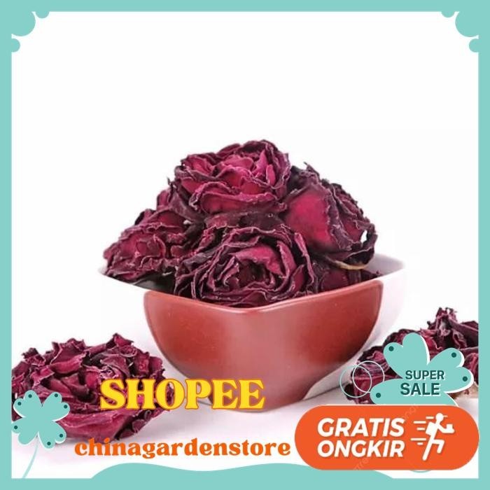 

PREMIUM INK ROSE TEA / BUNGA MAWAR MERAH PREMIUM PRODUK PILIHAN - 15 GRAM
