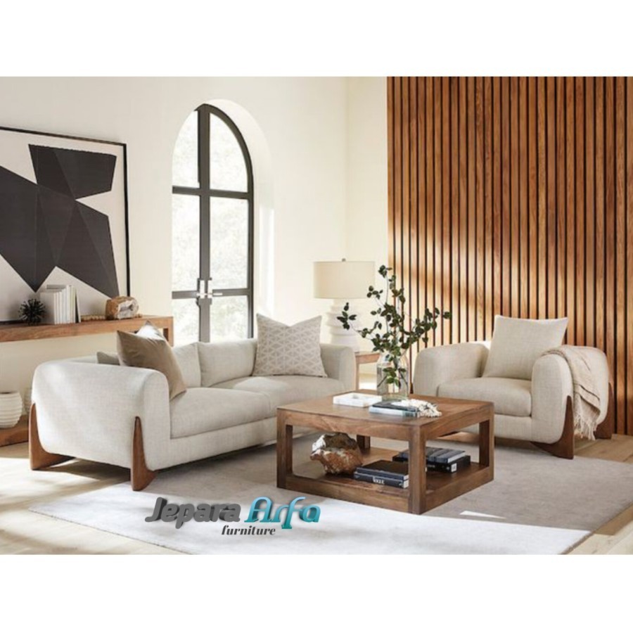 set sofa ruang tamu minimalis 3 1 meja tamu jati