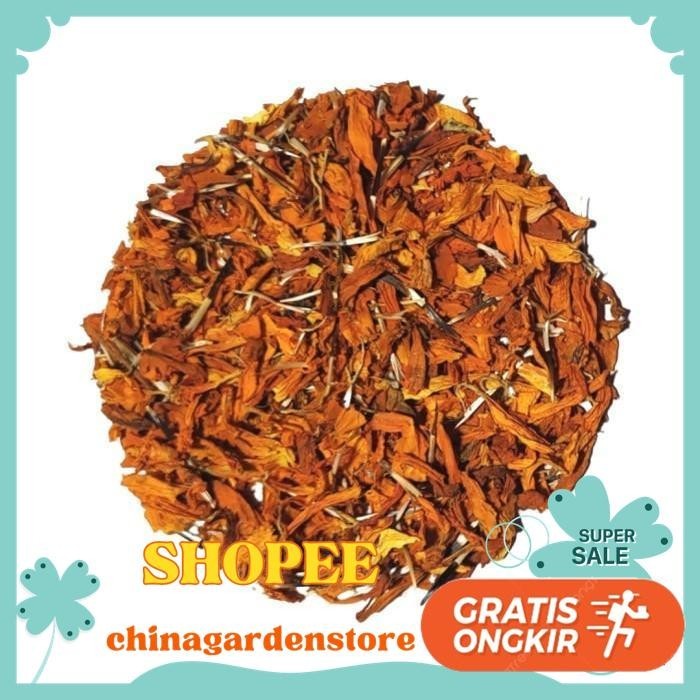 

(GRADE B) MARIGOLD FLOWER FLAKES / TEH BUNGA MARIGOLD SERPIH 250 GRAM TERJAMIN BEST