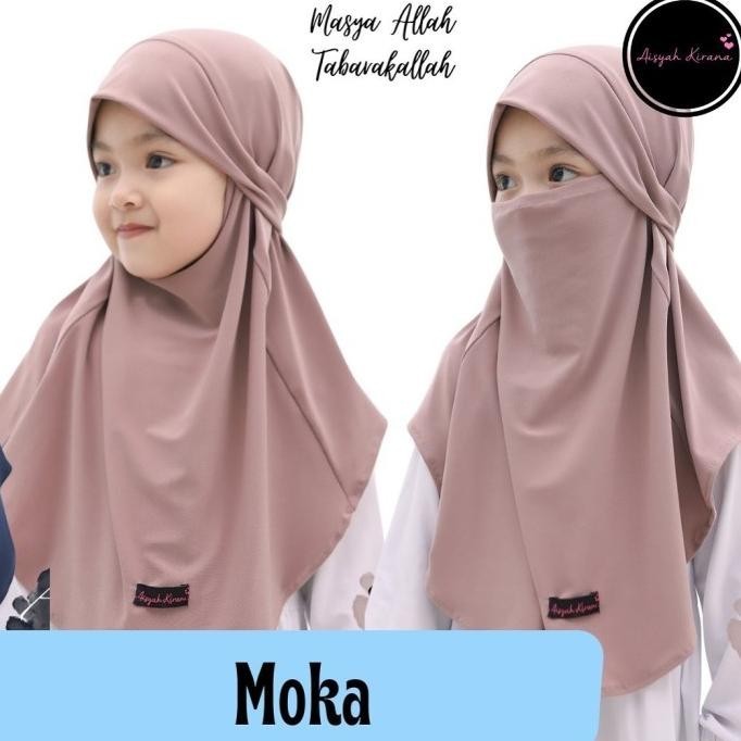 Aleeza Jilbab Anak French Khimar 2-5 tahun kerudung bayi aisyahkirana