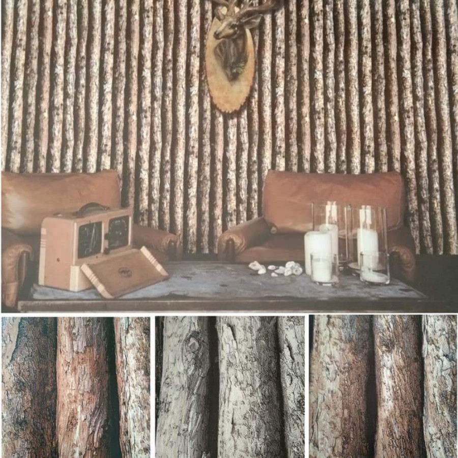 Wallpaper Dinding Motif Kayu Timbul