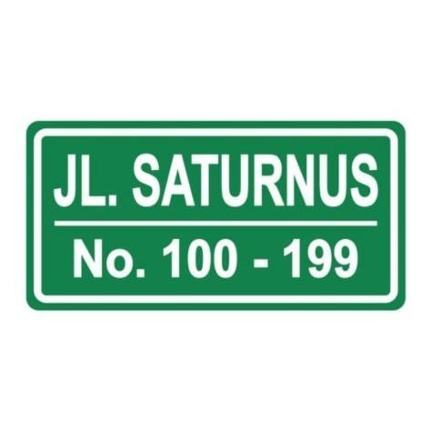 

Rambu Nama Jalan Papan Nama Jalan 20cm x 40cm Plat Alumunium