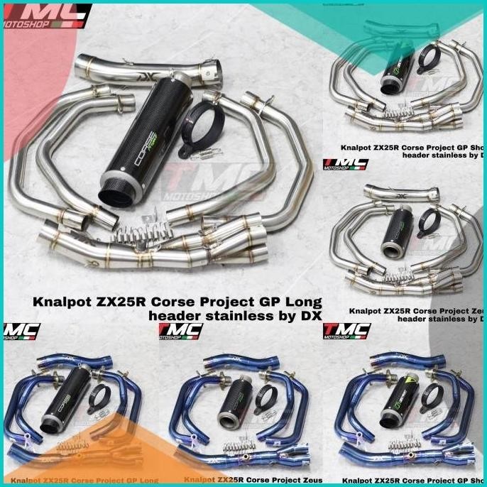 Knalpot ZX25R ZX25 ZX25RR ZX4 ZX4RR fullsystem Corse Project 2in1 mode