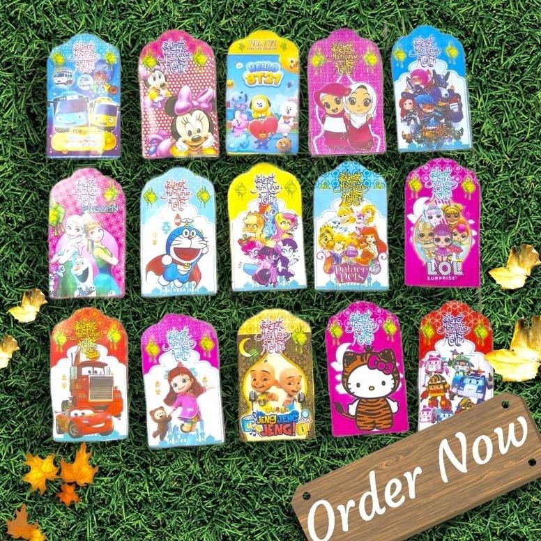 

Extra (Harga Untuk 1 Pak) Angpao Karakter Kartun / Amplop Angpau Lebaran Idul Fitri Ramadhan Ramadan Sudah Dilem Termurah
