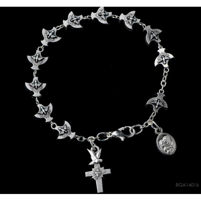 bird Rosario Gelang Roh Kudus Bentuk Merpati - 7mm Rohani Katolik