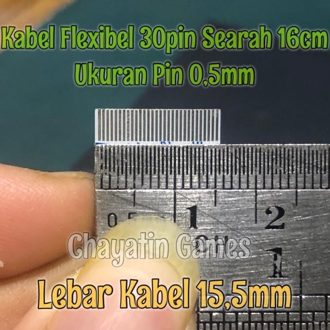 lge Kabel Flexibel 30 Pin Halus Searah Panjang 16cm - Ukuran Pin 0,5mm