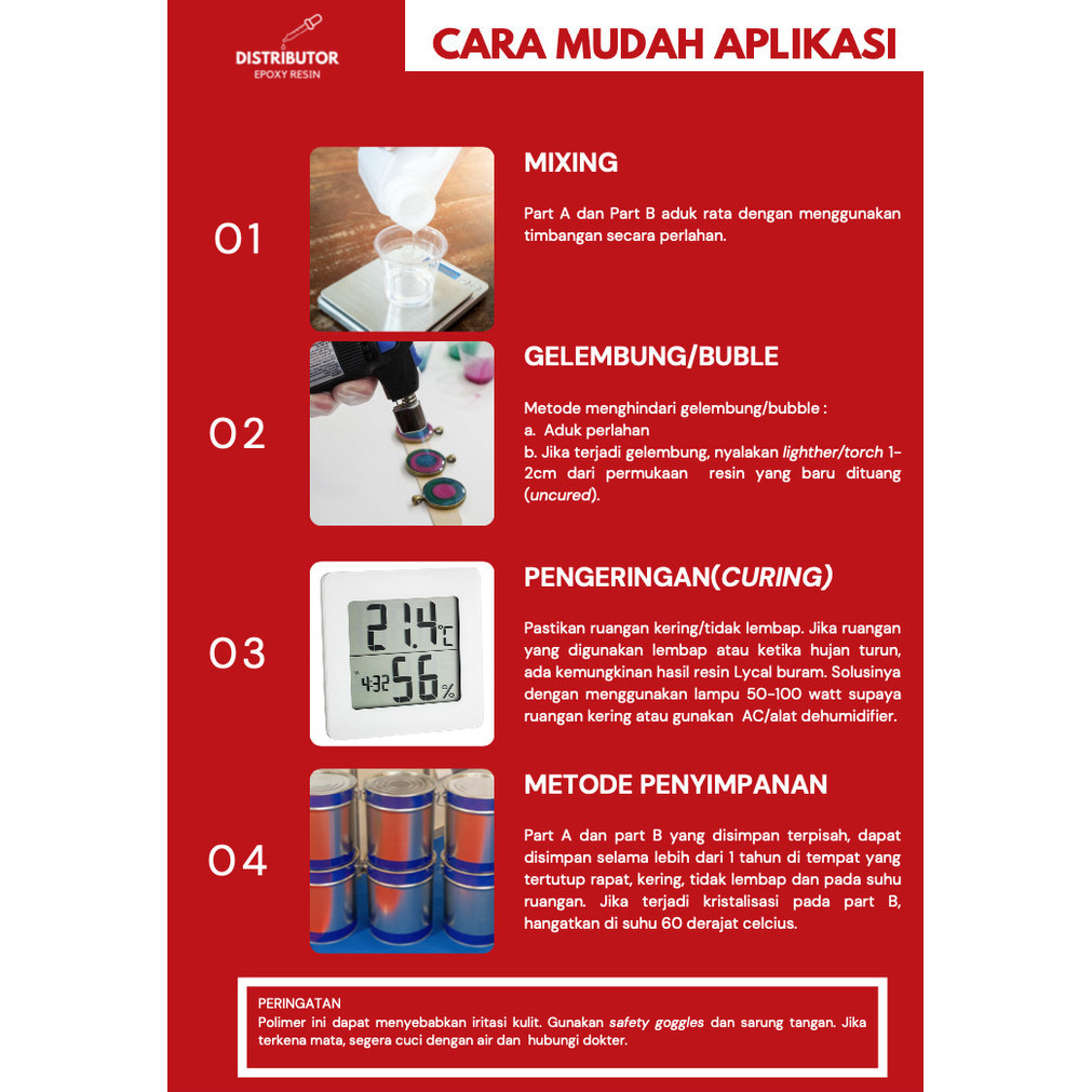 Resin Bening Lycal Lentur Fleksibel - Lycal 6079 Part A Saja 4 Kg New