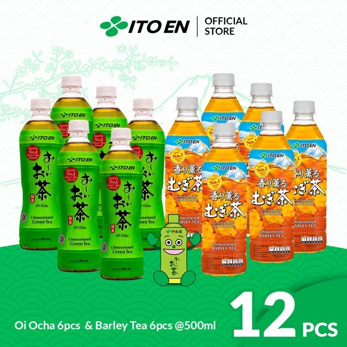 

ITO EN Paket Oi Ocha Tea 6 pcs & Barley Tea 6 pcs - Bundle Mix
