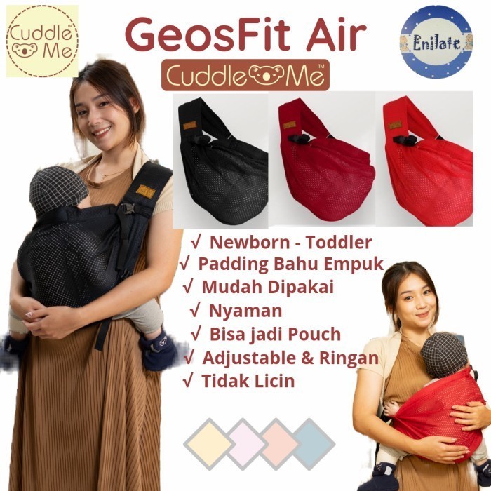 Cuddle Me Geos Fit Air Adjustable Gendongan Bayi Airsling Cuddleme