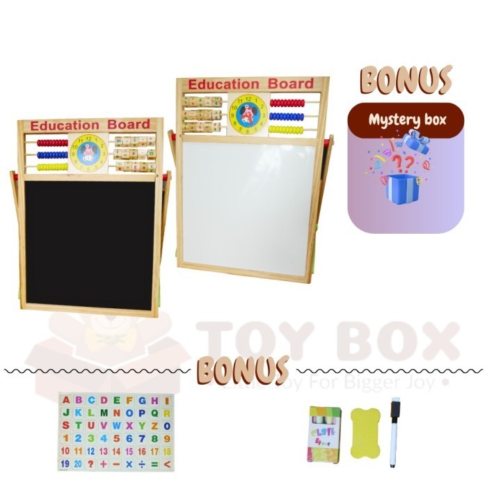 

Ready PAPAN TULIS MAGNETIC 2 in 1 BLACK + WHITEBOARD - PAPAN TULIS 2 SISI