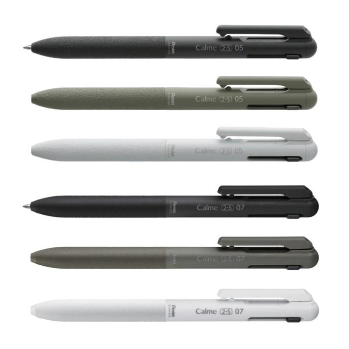 

Ready Pentel Calme 2+S Multi Ballpoint Ink Pen 0.5mm 0.7mm Noise Reduced Pen