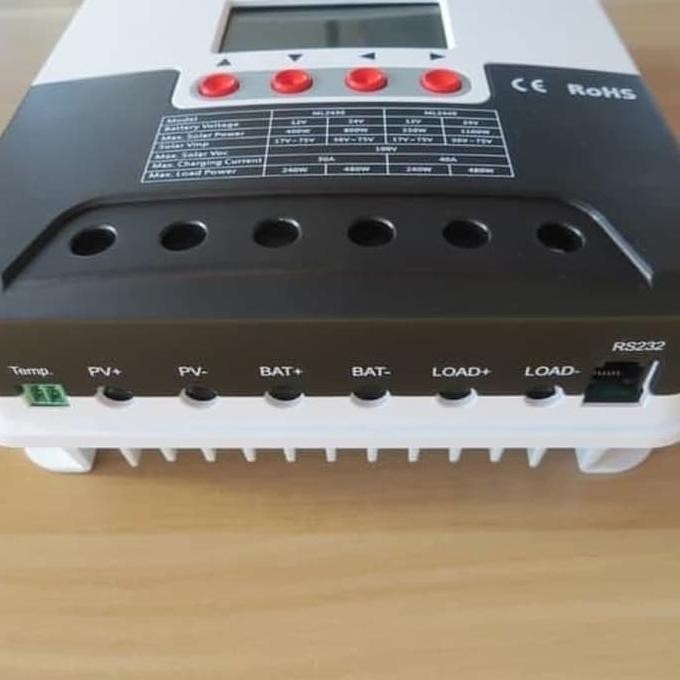 Real Mppt Solar Charge Controller 20A 12V 24V Srne Ml2420