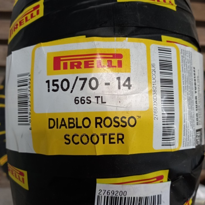 Ban Pirelli Diablo Rosso Scooter 150/70 14 Aerox Xmax