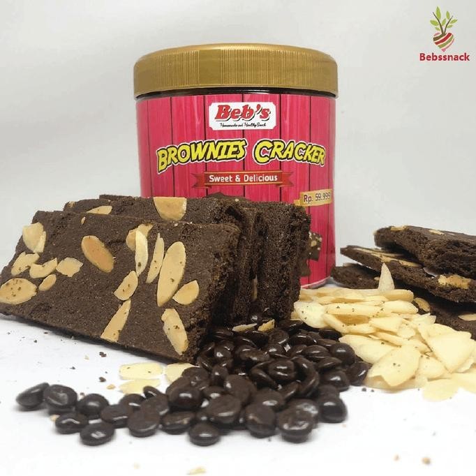 Brownies Cracker Bebssnack (Keripik Brownies) Murah Crispy Brownies