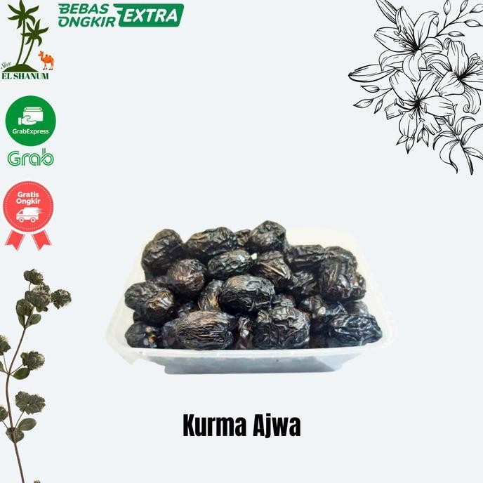

Kurma Ajwa 500 Gram Per 2 Pcs Kotak Hitam Merah / Kurma Ajwa