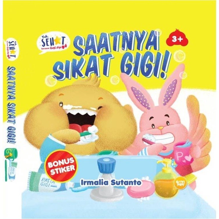 Buku Anak - Seri Goyi Pipi: Saatnya Sikat Gigi (Boardbook) - Pastel Books