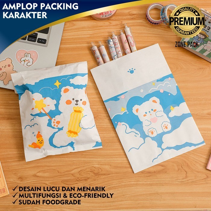 

~~~~~] Kantong Kertas Karakter Flat Paperbag Penyimpanan Perhiasan Zone Pack