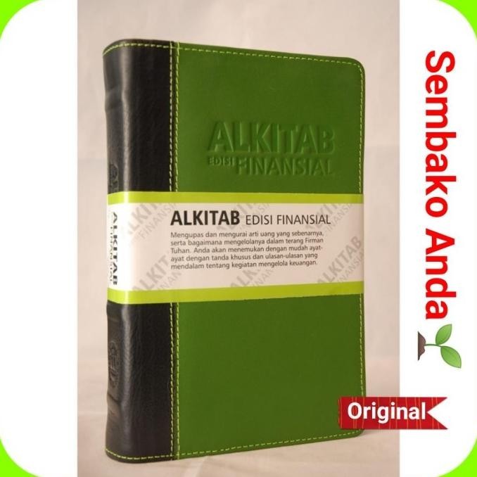 

Alkitab Edisi Finansial. Cover kulit asli. Lembaga Alkitab Indonesia