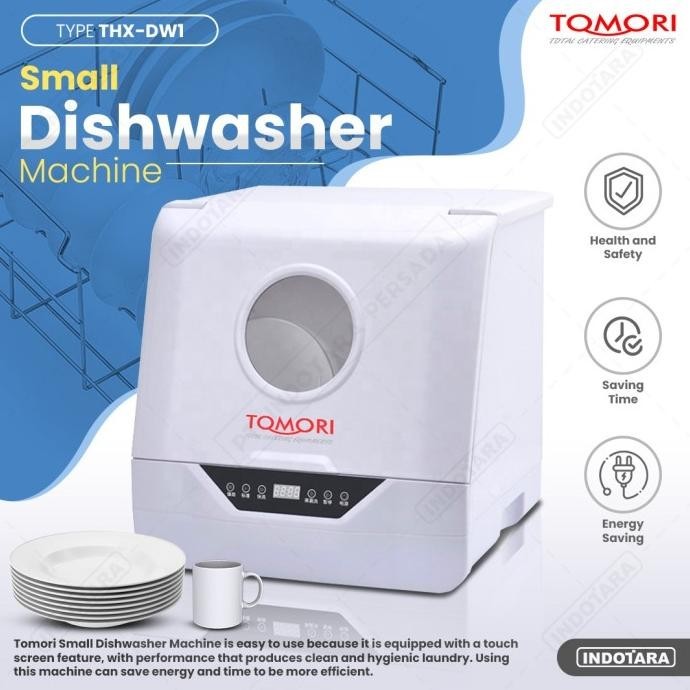 Tomori THX-DW1 Mesin Cuci Piring Mini - Putih Emas