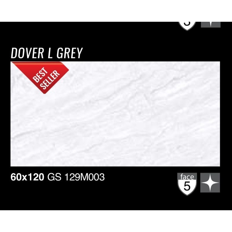 GRANIT GARUDA DOVER L GREY GLOSSY GS 129M003 UKURAN 60X120